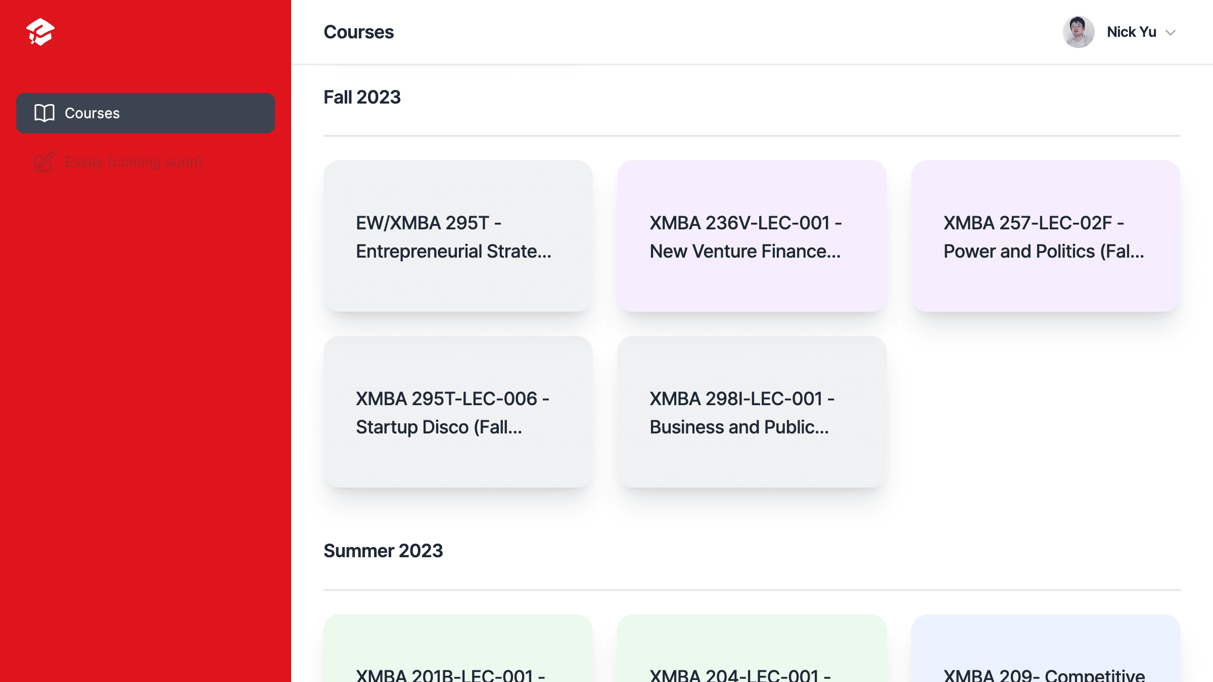 All Your Courses in One Place